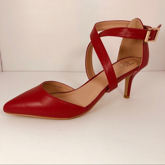 TC Shoes - TC Criss Cross Ankle Strap Heels